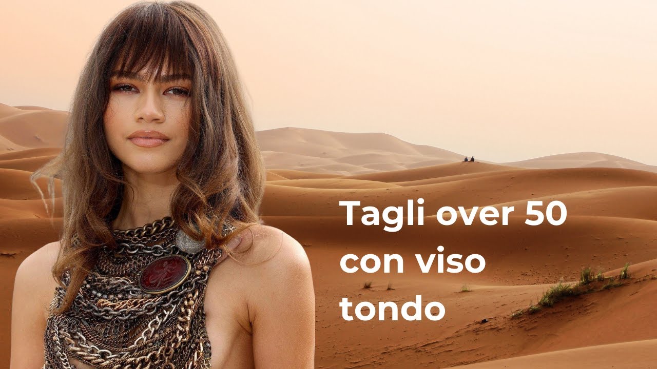 Tagli capelli over 50 con viso tondo