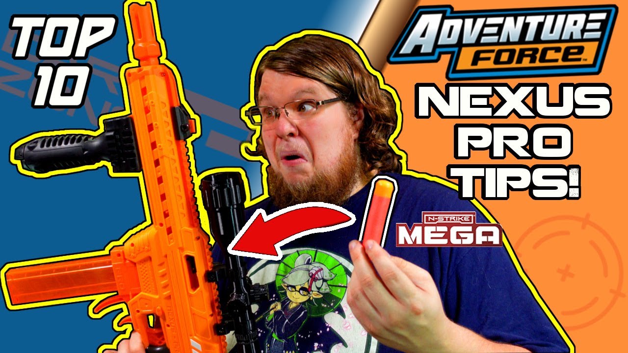 IT SHOOTS NERF MEGA DARTS!?! TOP 10 ADVENTURE FORCE NEXUS PRO TIPS! (Or 11, I stopped counting)