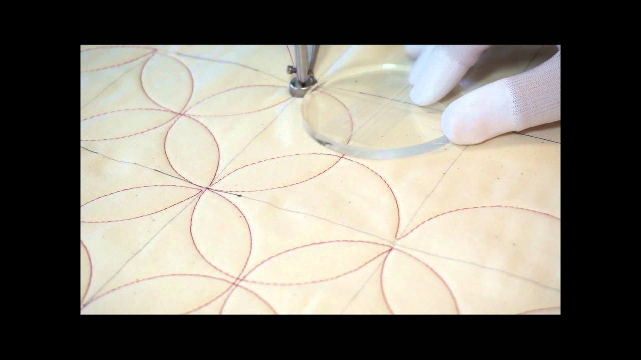 Free Motion Quilting Orange Peel Motif Video