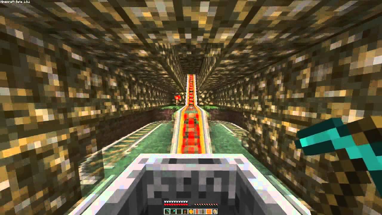 Longest Minecraft roller coaster ever (11 minutes)