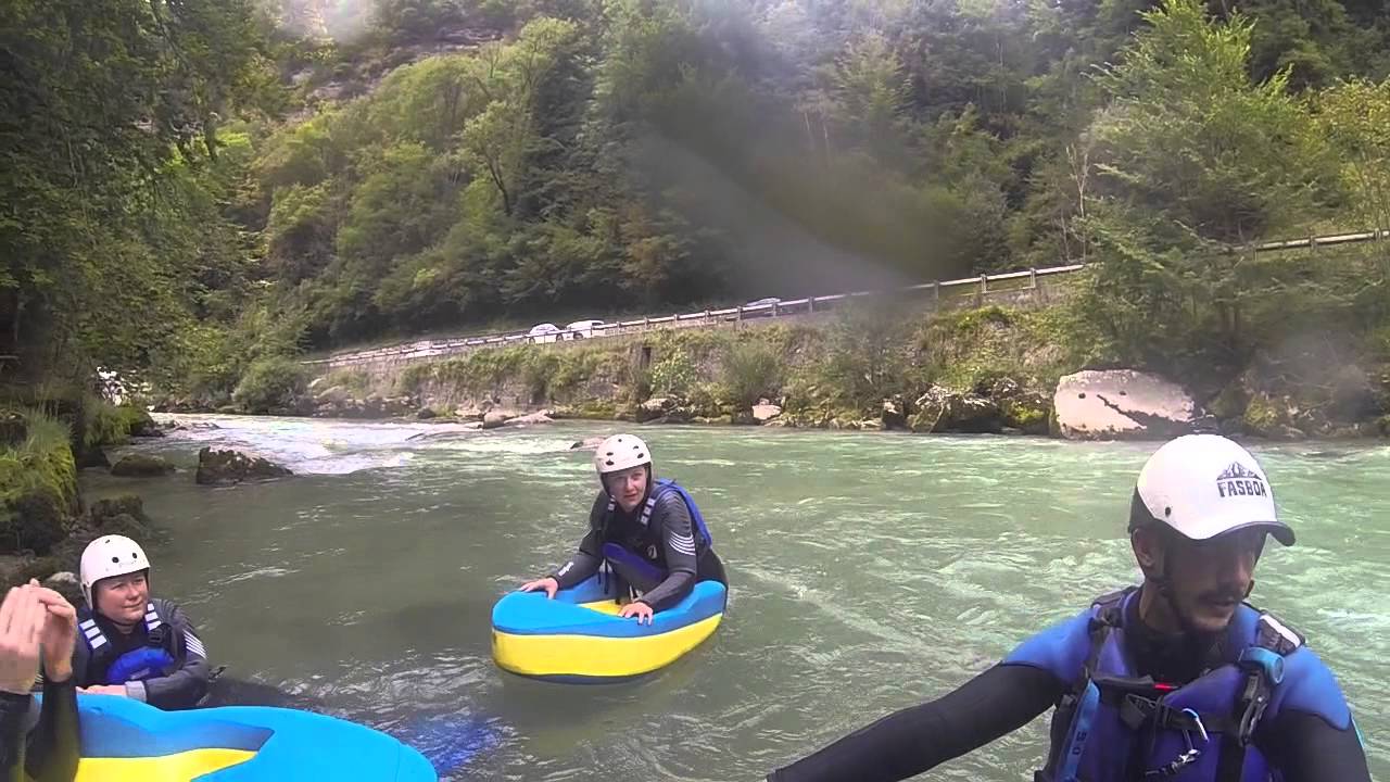 Hydrospeeding on the river Dranse