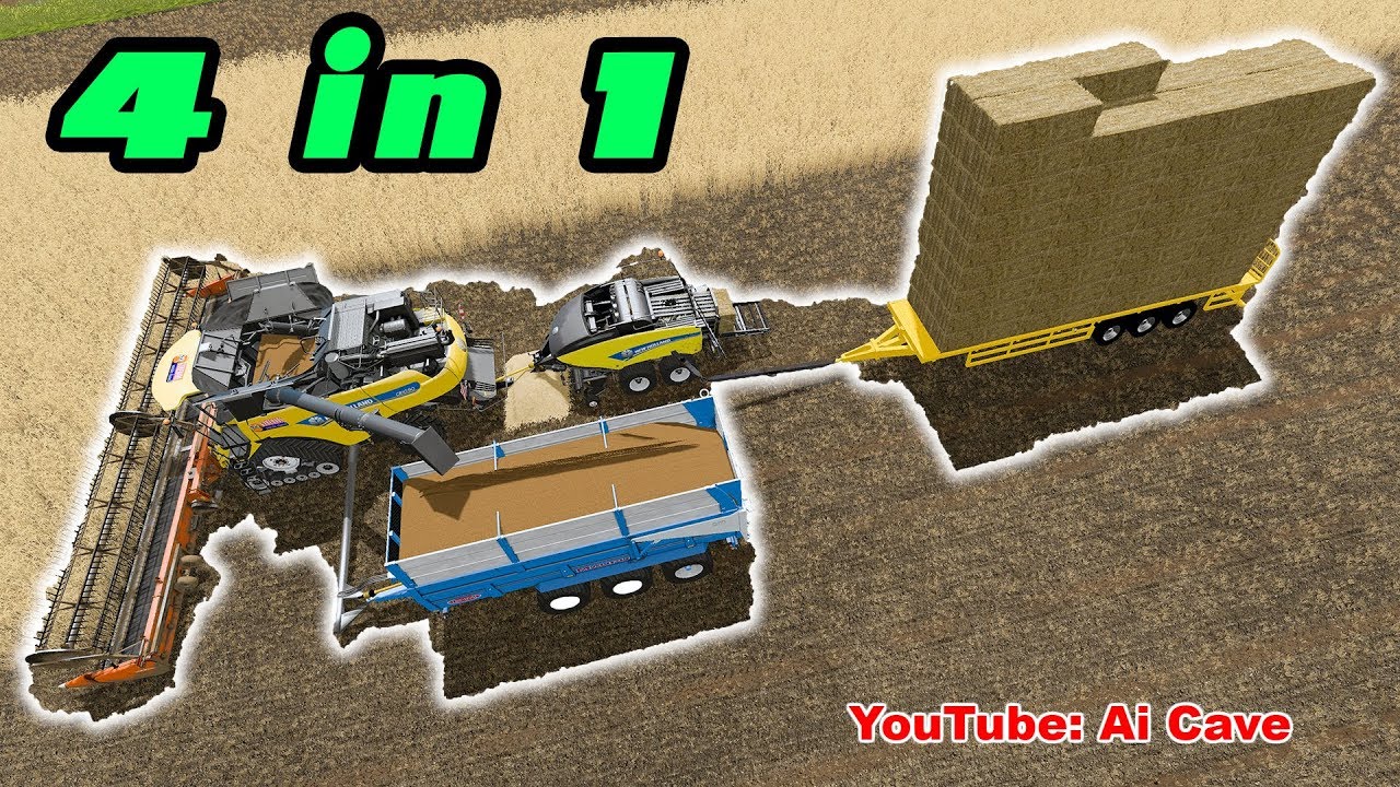 What do you think about this mod? 4 in 1 Harvester, Baler and Trailers - Farming Simulator 2017