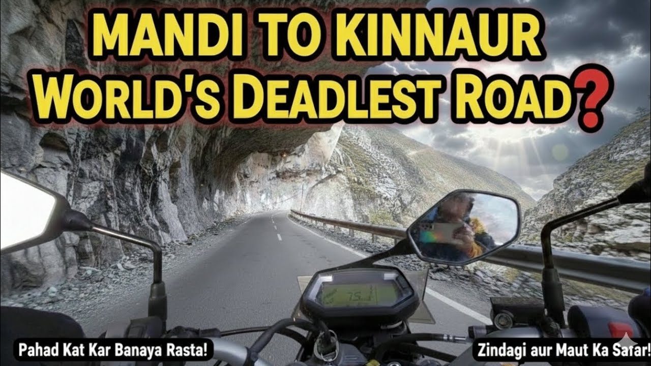 हिन्दुस्तान Tibet  Highway Mandi To kinnaur ride 