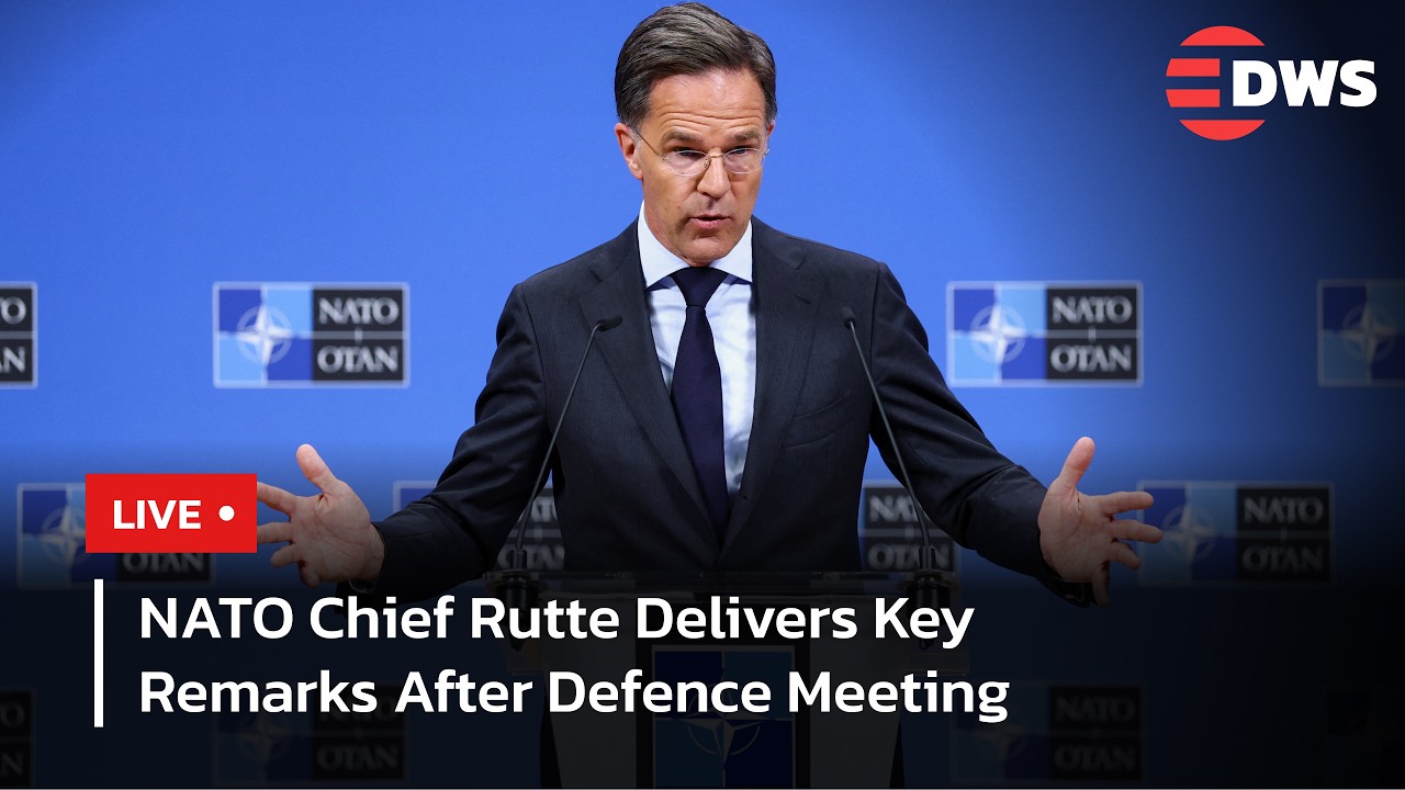 LIVE: Mark Rutte Addresses Media After NATO Defence Ministers Meeting Brussels | DWS News | AC14