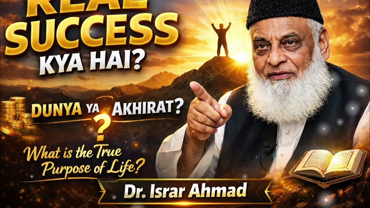 Asal Kamyabi Kya Hai? Aisi Baat Jo Zindagi Badal De | Dr Israr Ahmad♥️
