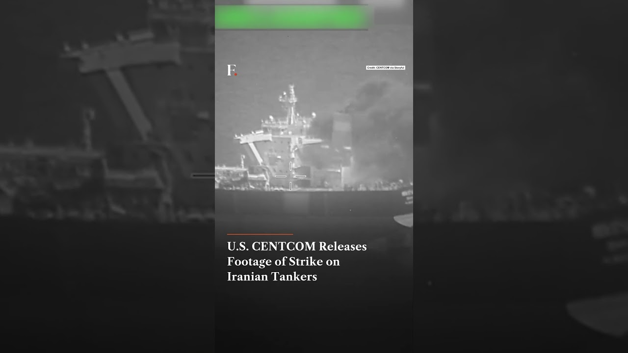 US CENTCOM Releases Footage of Strike on Iranian Tankers | N18G