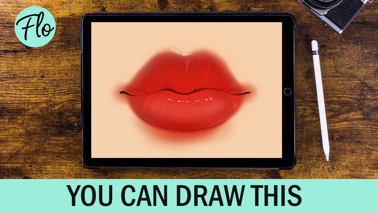 You Can Draw This LIPS in PROCREATE