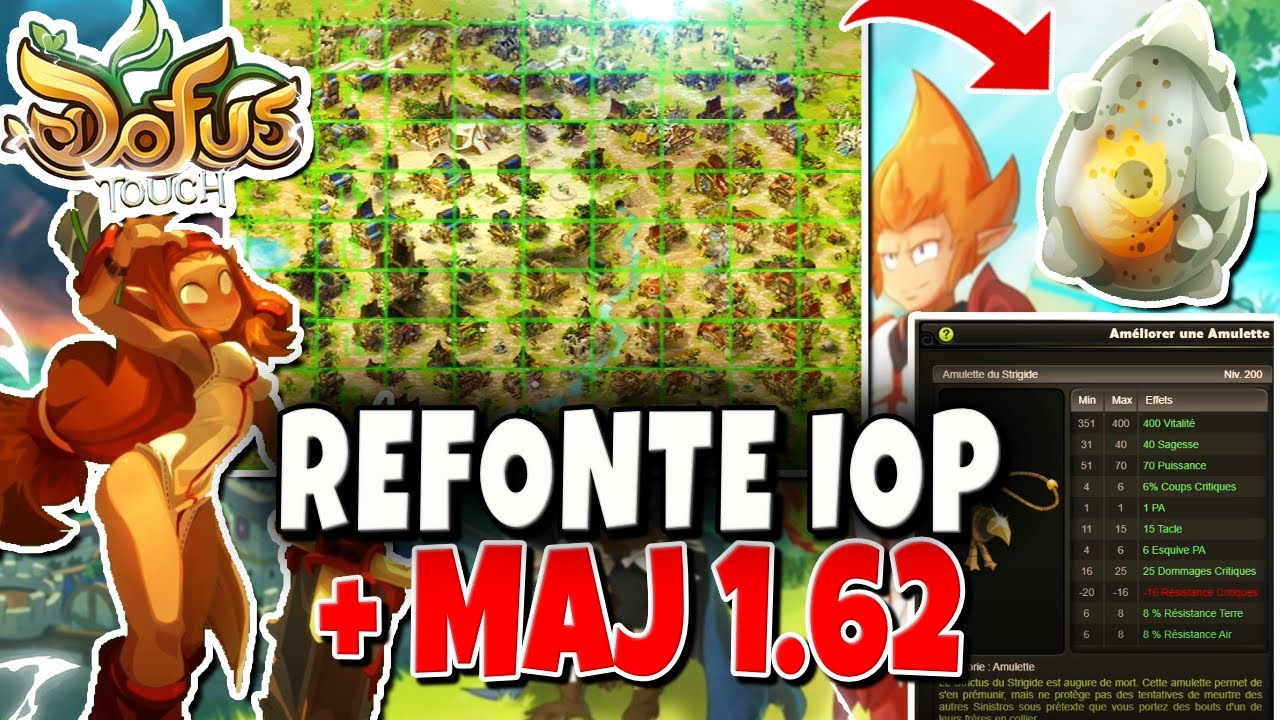 Dofus Touch 1.62 - REFONTE IOP + Refonte Astrub