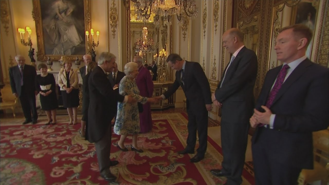Political leaders visit Buckingham Palace for Queen's 90 birthday