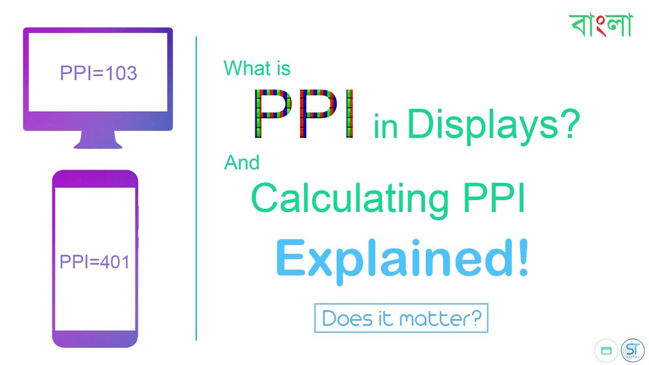 What is PPI? Calculating PPI | Pixels Per Inch | Explained in Detail | in Bangla | বাংলা.