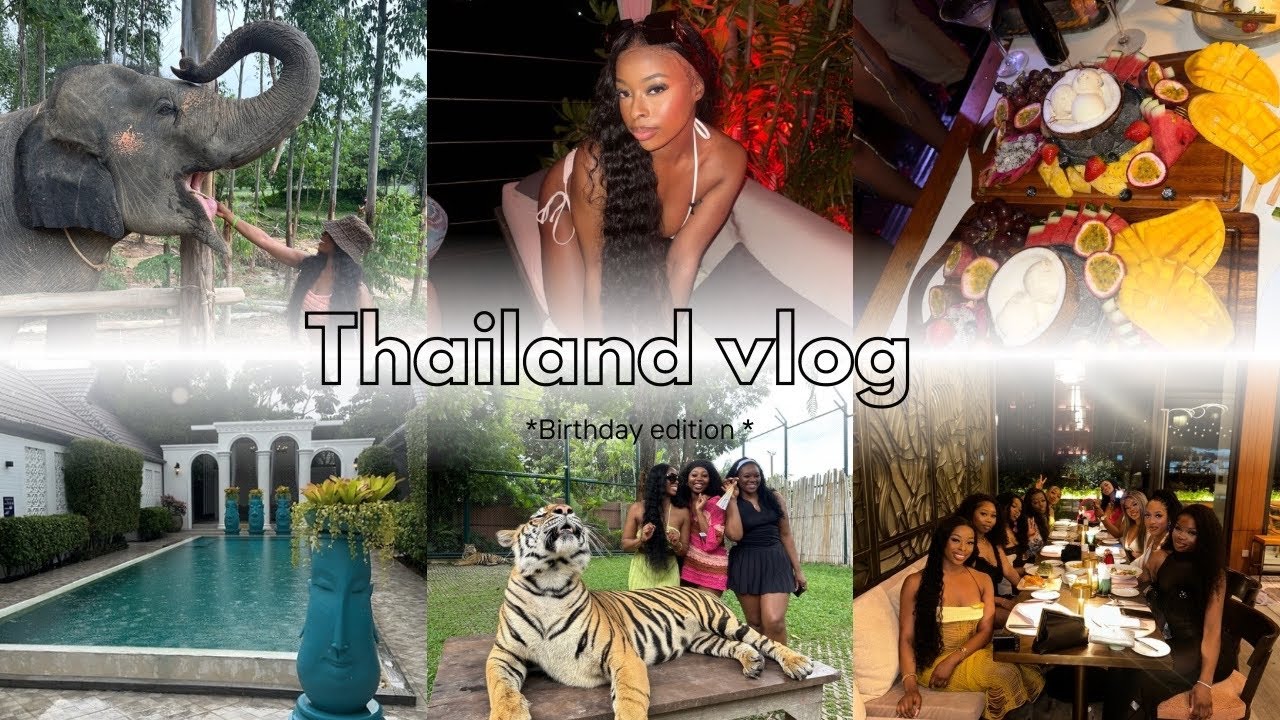 THAILAND BIRTHDAY VLOG | Luxury villa, Drama, Elephants, Phi Phi Island + more