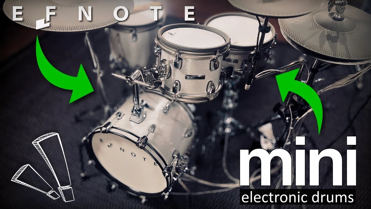 Small but pack a punch - EFNOTE mini electronic drums studio playing