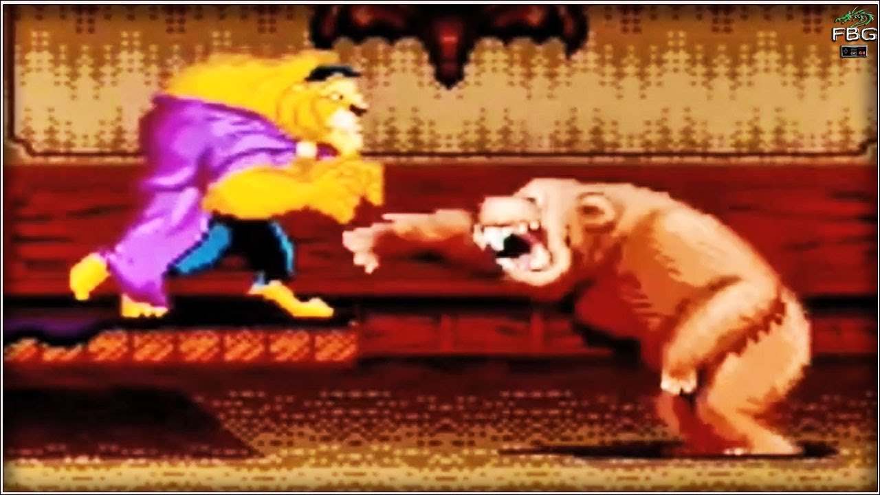 Beauty and the Beast Roar of the Beast - All Bosses ( Sega Genesis Mega-Drive )