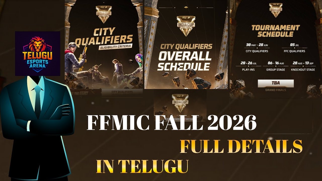 FFMIC FALL 2026 FULL FORMAT EXPLAIN IN TELUGU by Telugu ESPORTS arena #freefire #trending 