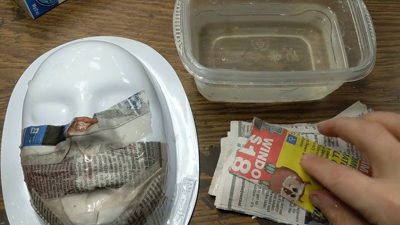 Using Paper Mache to Create a Mask