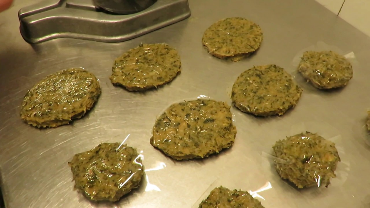 Hamburguesas de pollo y espinacas