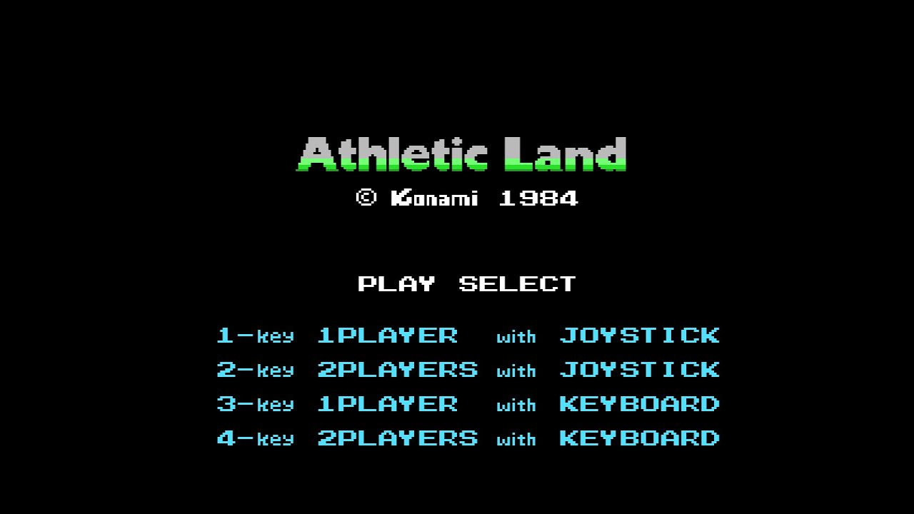 Athletic Land · わんぱくアスレチック. MSX. Konami 1984. Full INSANE Playthrough (Stage 99 / Scene 99)