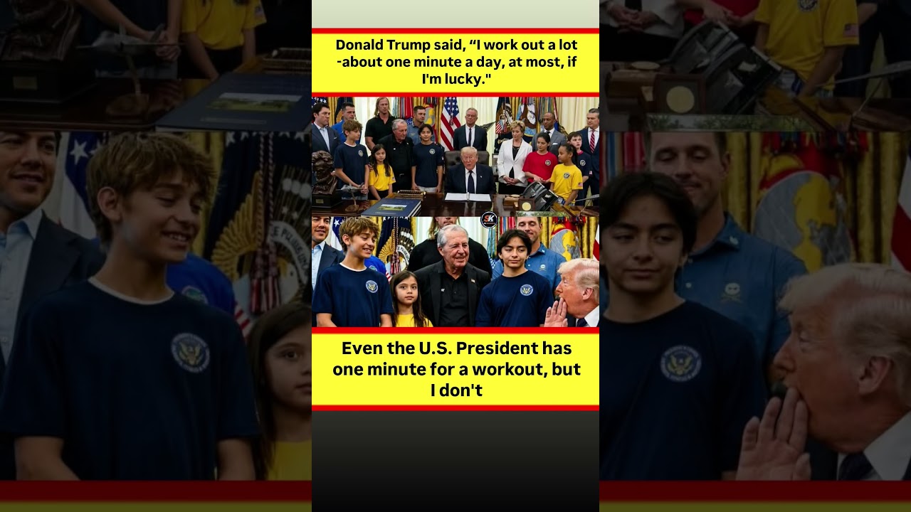 Donald Trump Says He Works Out 1 Minute a Day&hellip; What?! 😳 #gregarious #viral #shorts