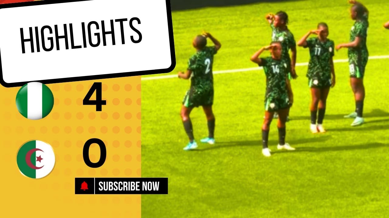 NIGERIA VS ALGERIA(4-0)-U17 WORLD CUP QUALIFIERS-GOALS&HIGHLIGHTS