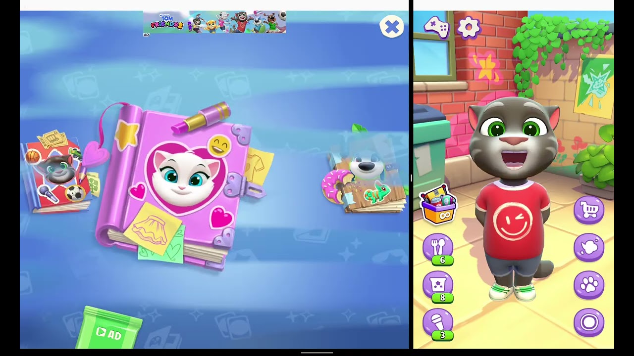 Mí Talking Tom Amigos 2 y Talking Tom Cat 2025