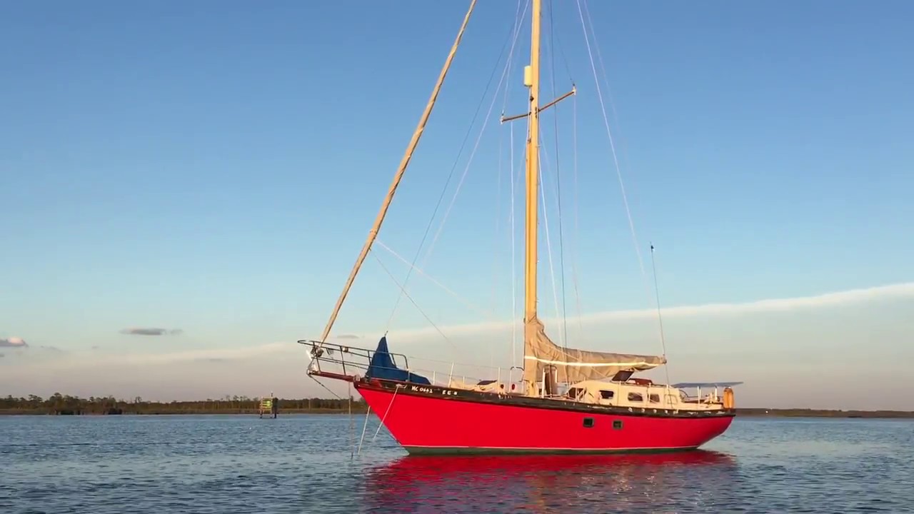 Running with the Wind on an Endurance 40 Sailboat