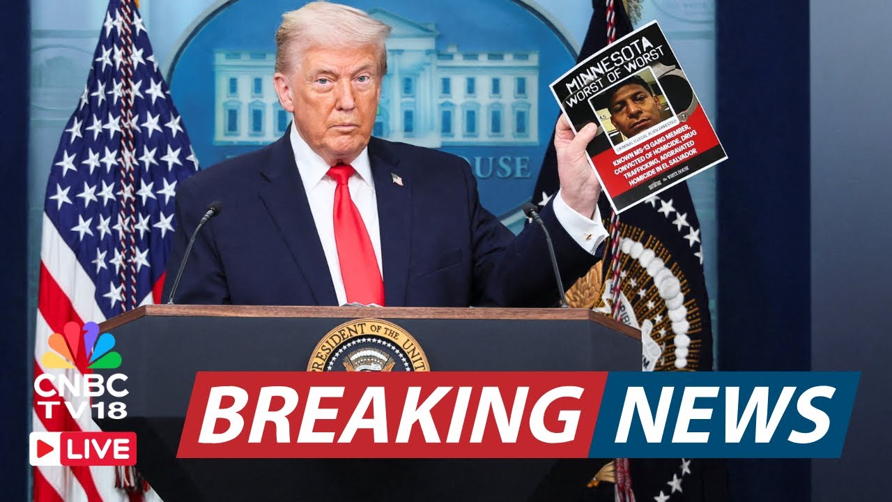 WATCH LIVE: Trump Speaks at White House Press Briefing on Anniversary of Second Term | Davos | N18G