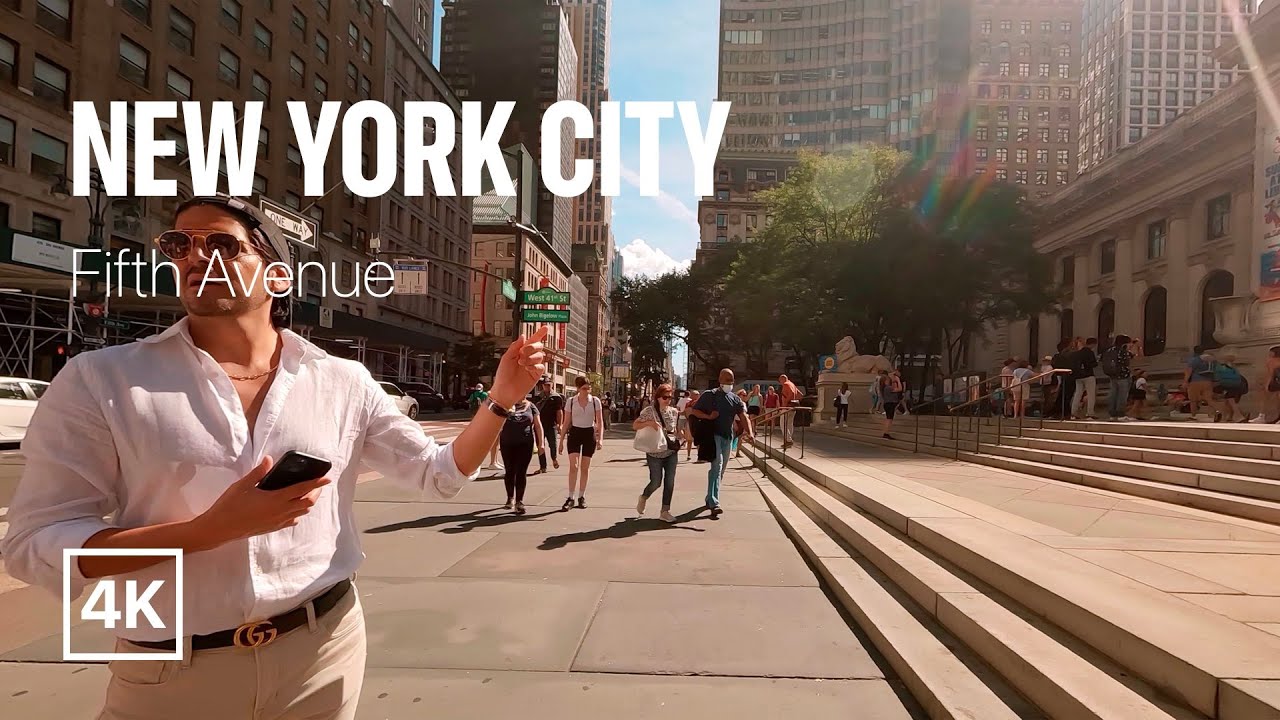 [4K] New York City 🗽 Summer Walk - Fifth Avenue [Aug. 2022]