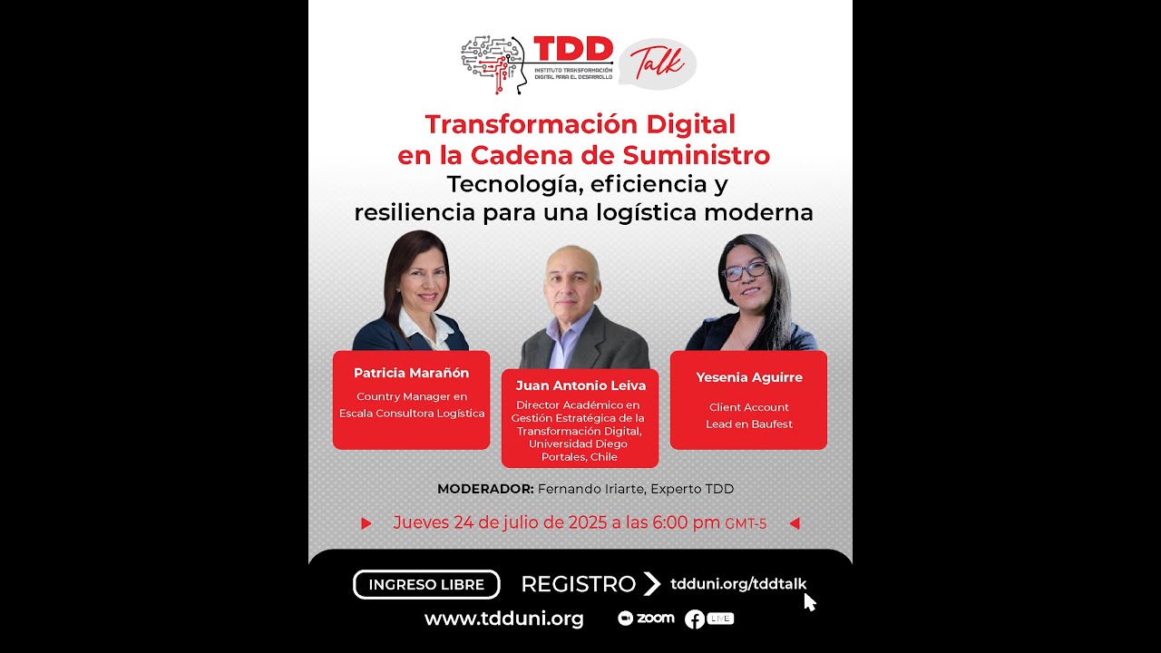TDD TALK 29 Transformación Digital en la Cadena de Suministro