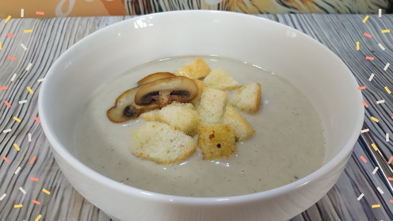 CREMA DE CHAMPIÑONES CON PATATA, muy cremosa y deliciosa con Mambo!!!