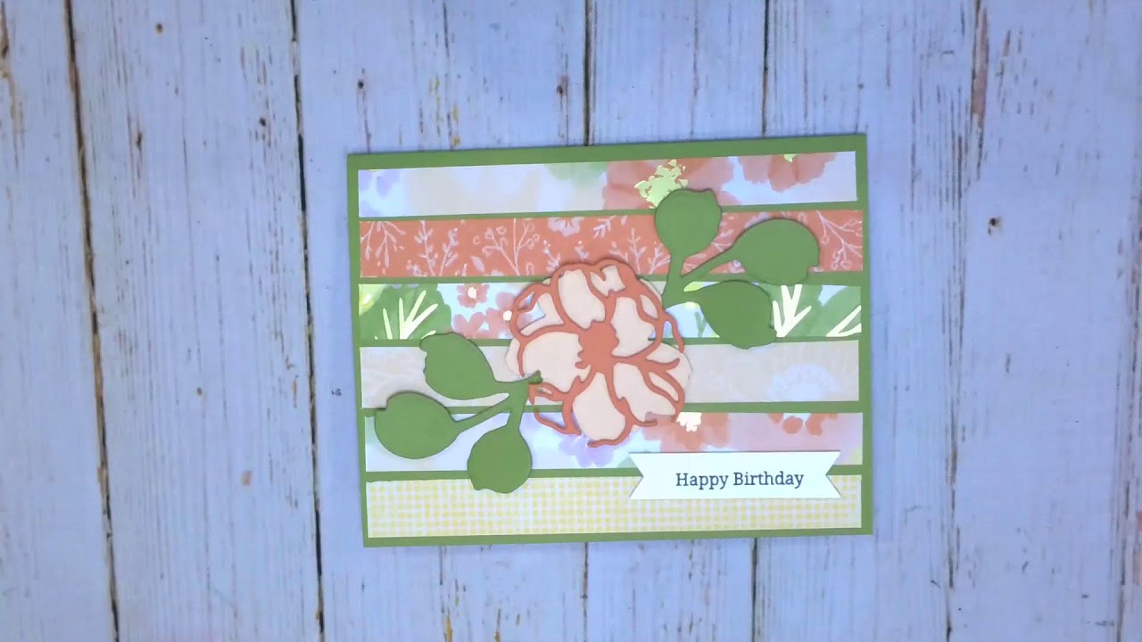 A card  using the new Lovely and Beautiful 12 x 12 DSP bundle  by Stampin'UP!
