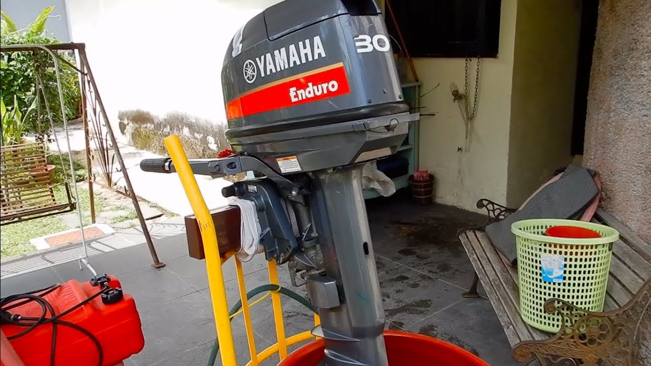 Cara start & tips penjagaan enjin sangkut 2 stroke (Yamaha Enduro 30HP)
