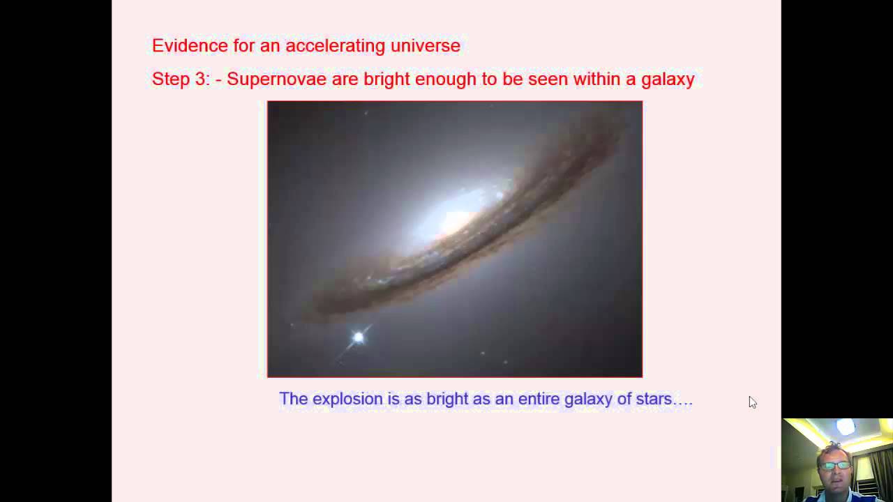 The accelerating expanding universe