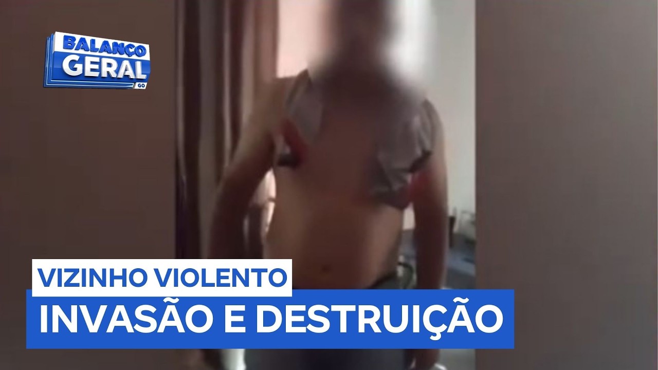 Homem invade e destrói apartamento de vizinha em Aparecida (GO)