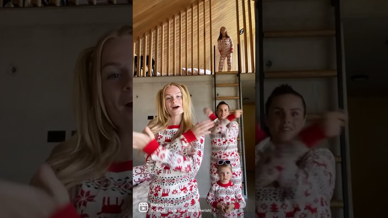 Christmas PJs ‘Do it To it’ dance w/ mum & daughters 