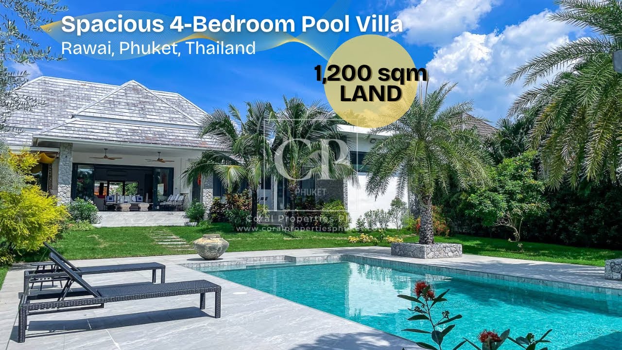 Extraordinary, Spacious 4-Bedroom Pool Villa in Rawai, Phuket, Thailand