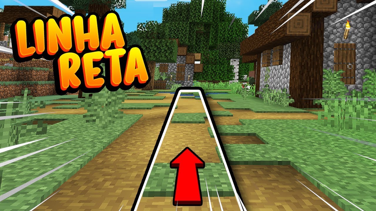 JOGANDO MINECRAFT, MAS EU S&Oacute; POSSO ANDAR EM LINHA RETA!!!