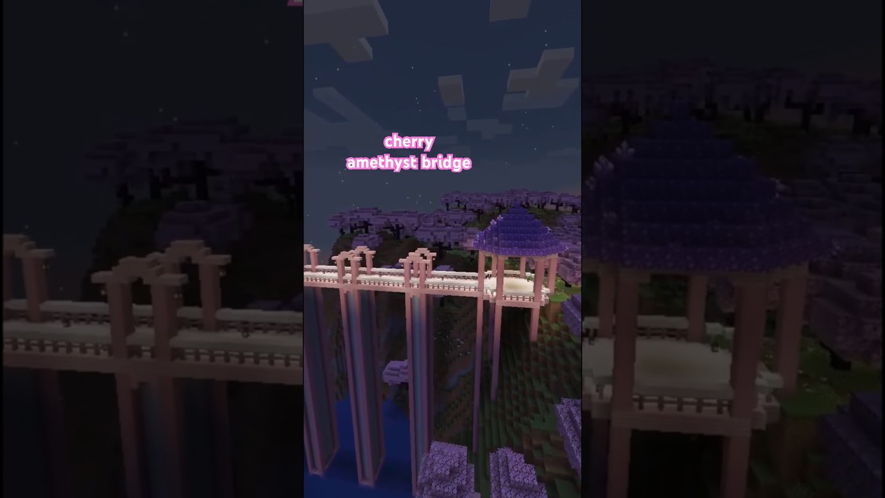 build ideas for your cherry blossom biome🌸 #minecraft #minecraftshorts