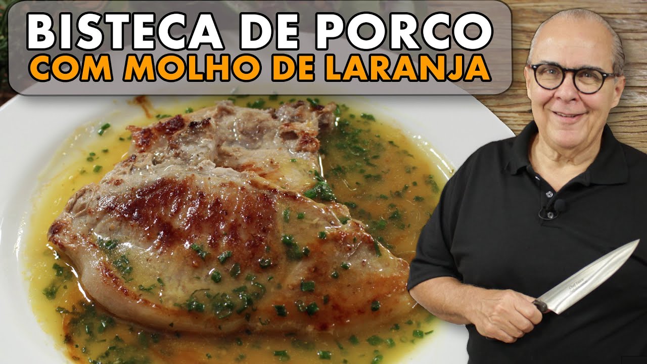 CHEF TAICO ENSINA RECEITA FÁCIL DE BISTECA DE PORCO COM MOLHO DE LARANJA