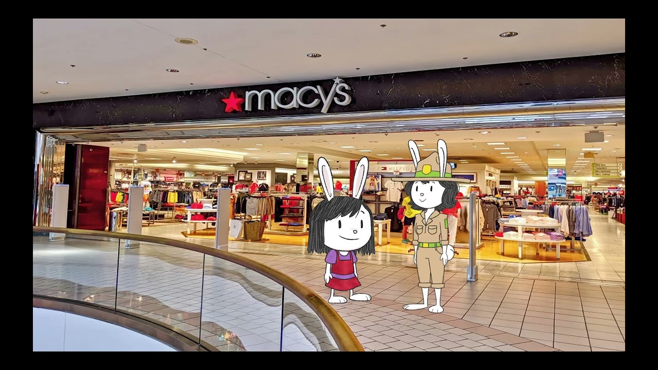 Elinor misbehaves at the mall