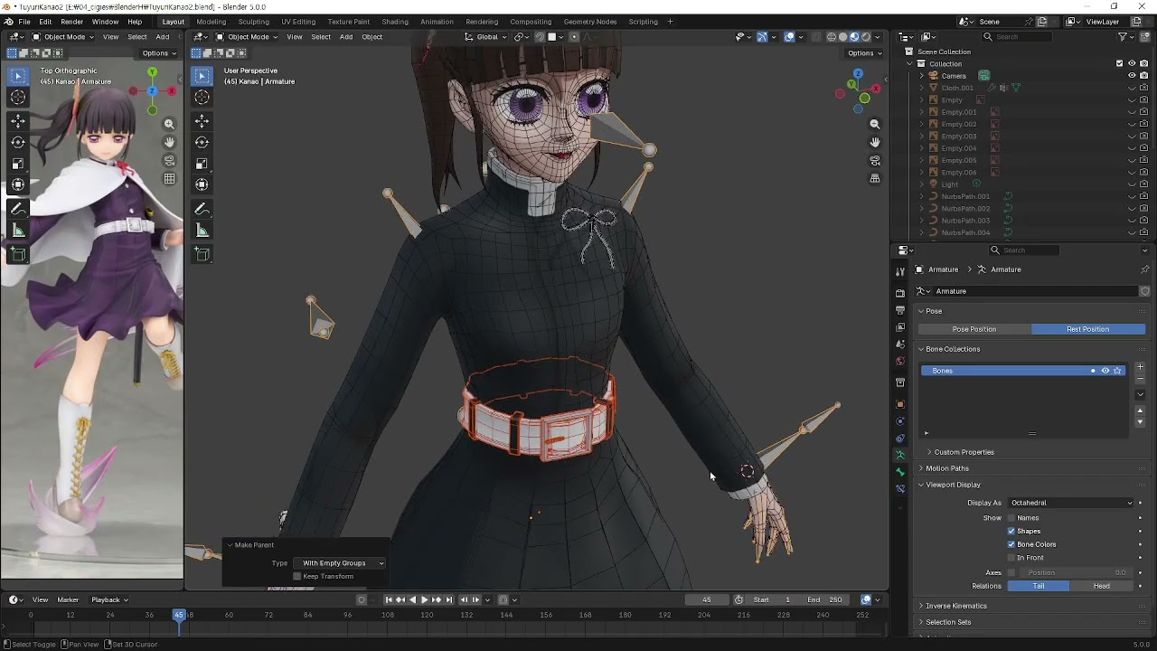 [Blender] 캐릭터 모델링에서 애니메이션까지 29