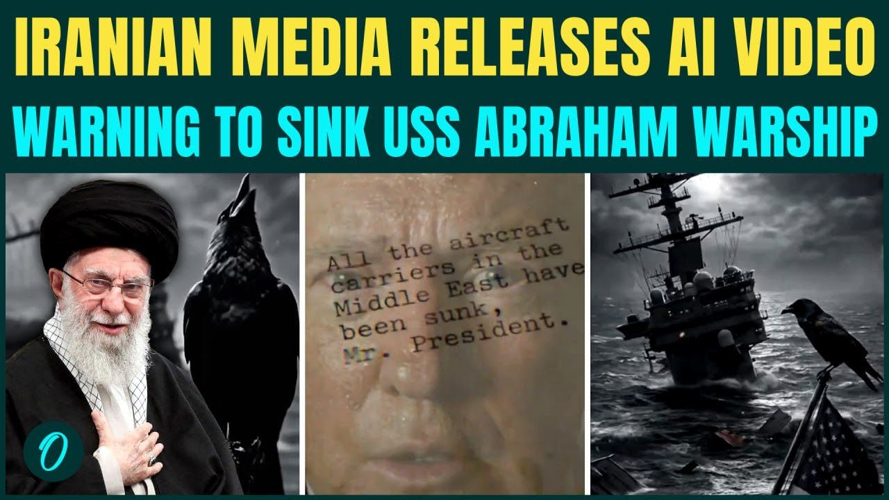 U.S. VS IRAN War Breaking: Iran Releases AI Warning Video Threatening To SINK USS Abraham In Sea