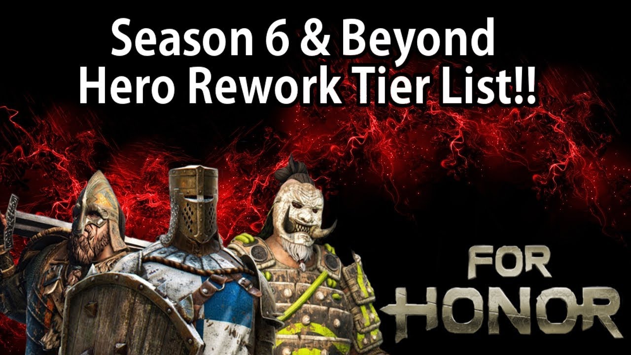 For Honor - Season 6 & Beyond Hero Rework Tier List!! Who Should Be Next?? Reavyne's Ramble!!