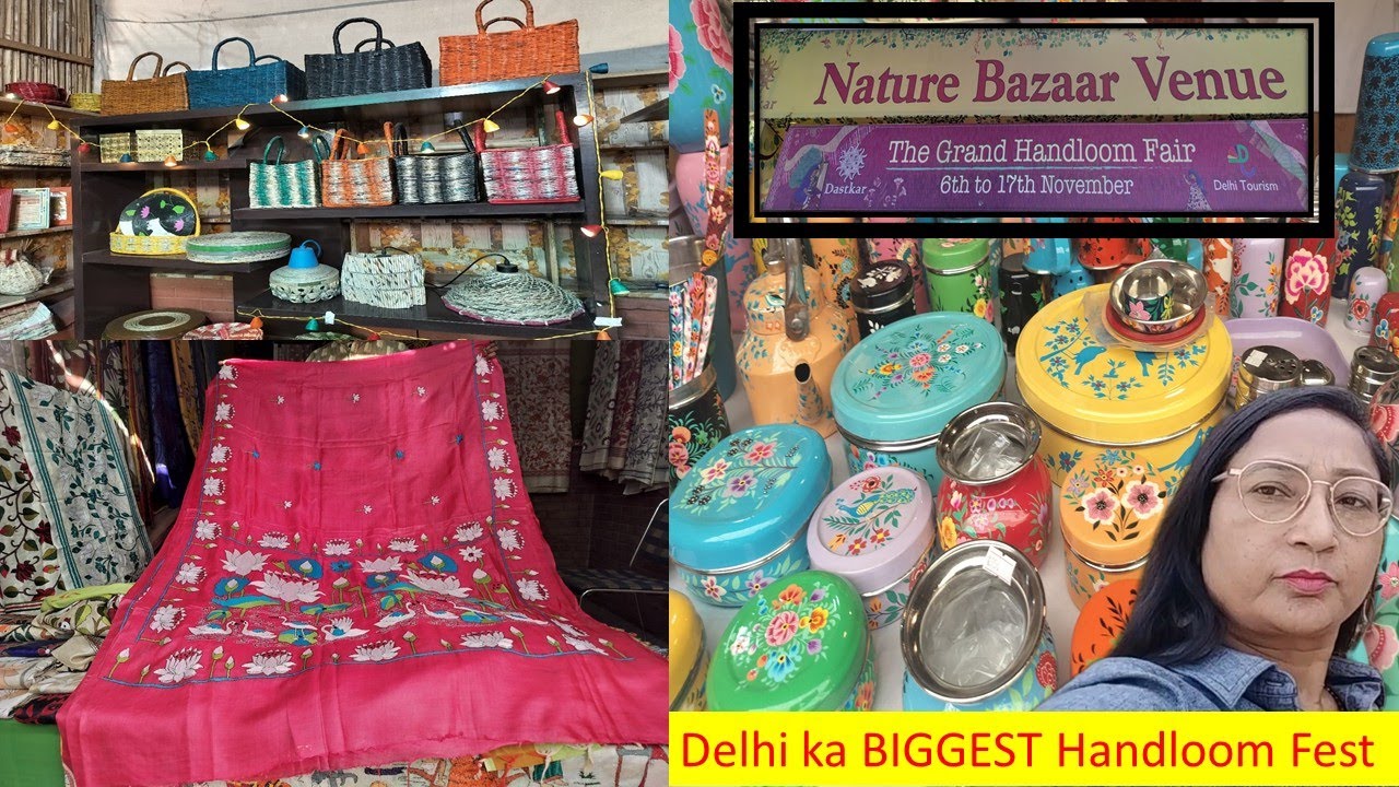 THE GRAND HANDLOOM FAIR DELHI 2025 NATURE BAZAR DASTKAR CHATTARPUR | @PrasadNitu #shopping #delhi