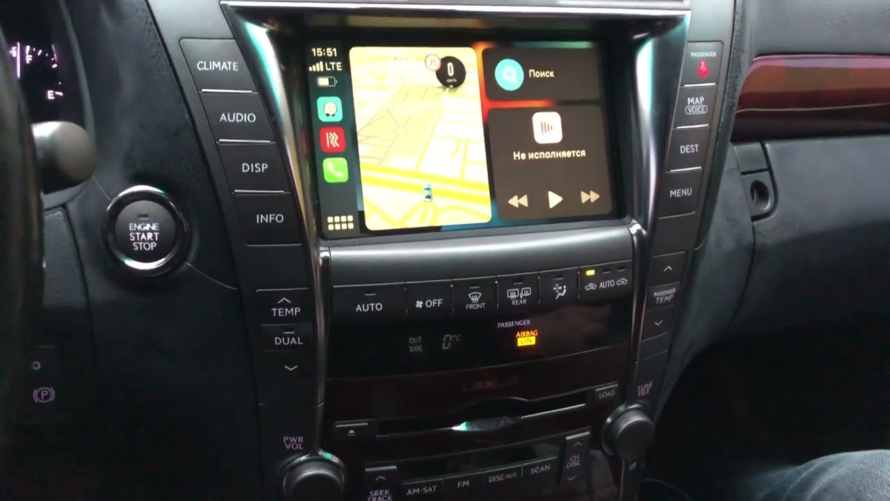 CarPlay в  Lexus LS (HDD NAVI), GEN 5 , USA 2007-2009 г.в.