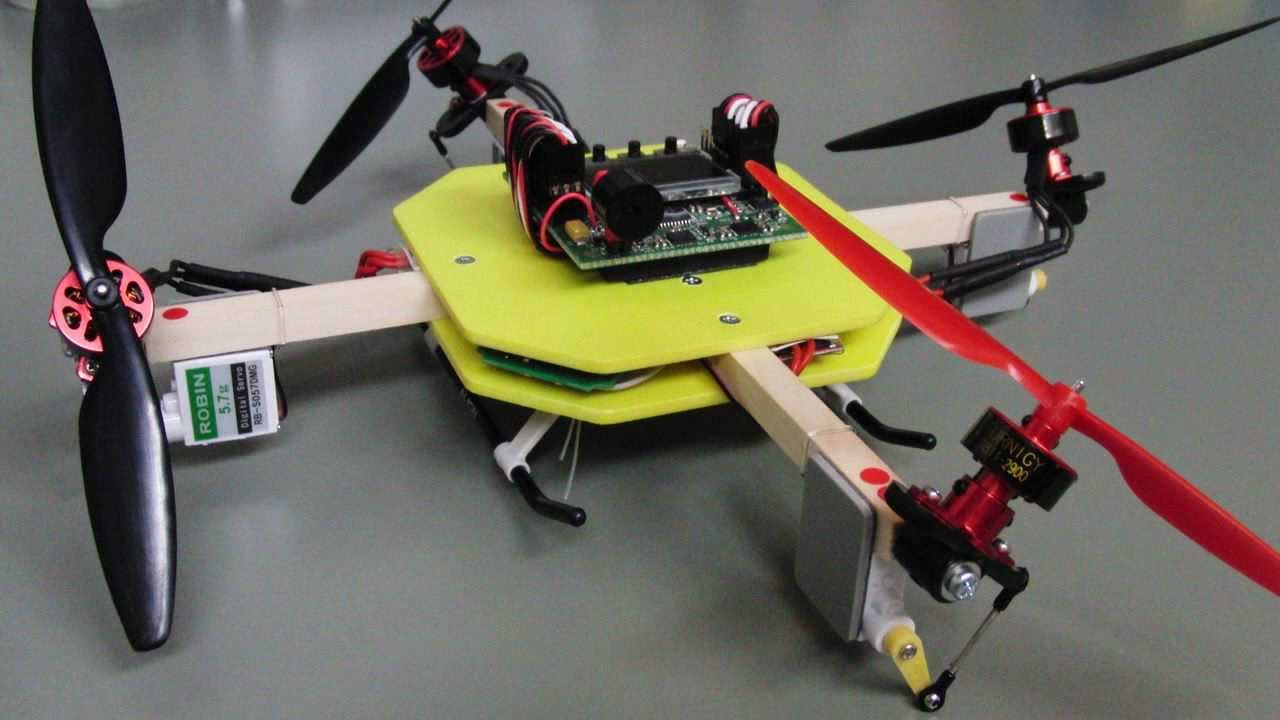 Quad+(Motor 4 and Servo 4) & HK KK2.0 V1.4 flight experiments Vol.44
