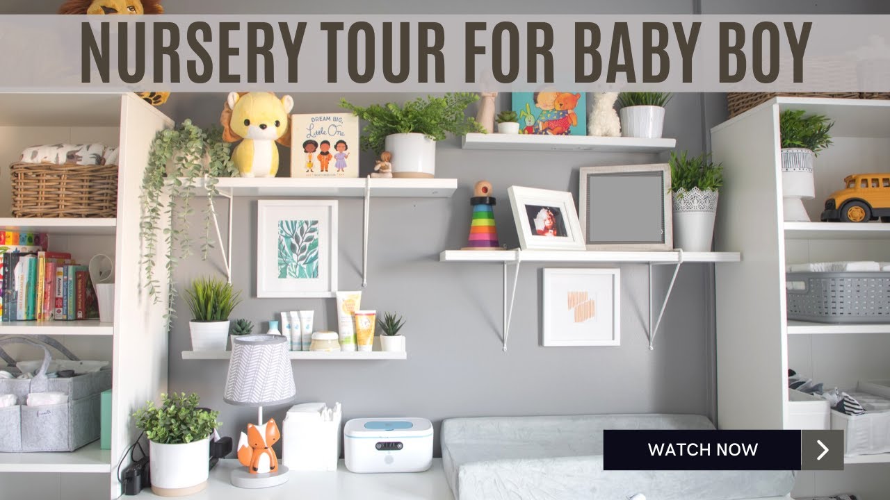BABY BOY NURSERY TOUR | Simple and Neutral | Baby Room Tour