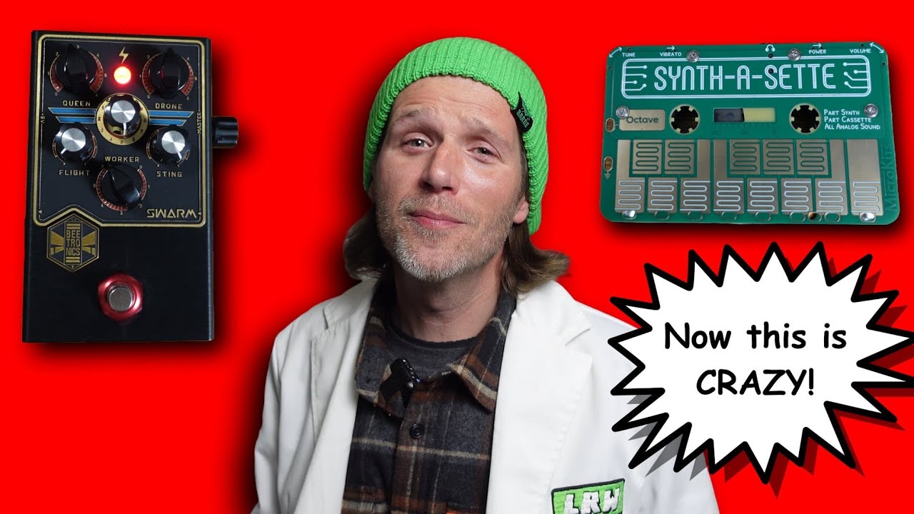 Running a tiny synth through the craziest fuzz pedal on the planet, Beetronics SWARM Fuzz