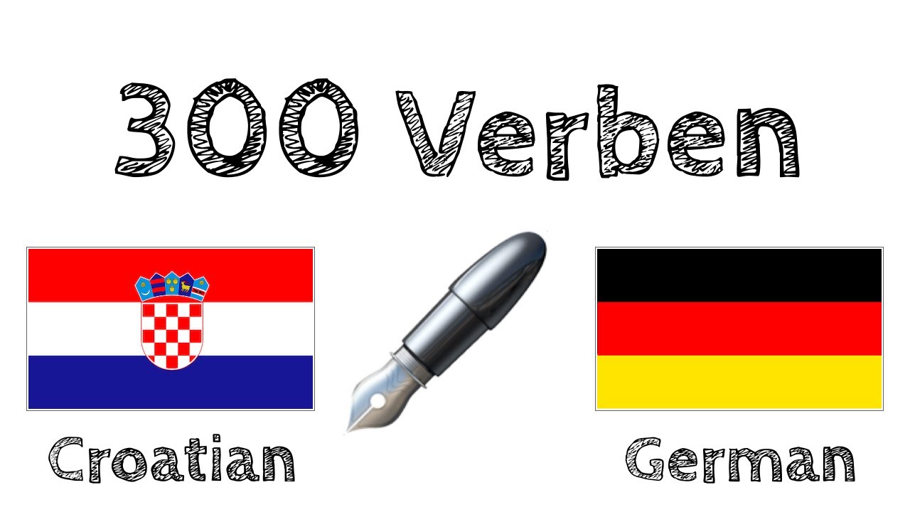 300 Verben + Lesen und Hören: - Kroatisch + Deutsch - (Muttersprachler)