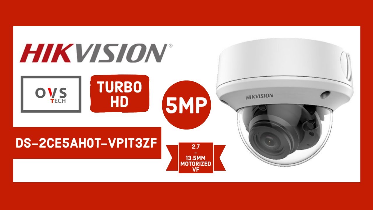 Hikvision Camera Turbo HD DS-2CE5AH0T-VPIT3ZE 5MP Vari Focal Lens