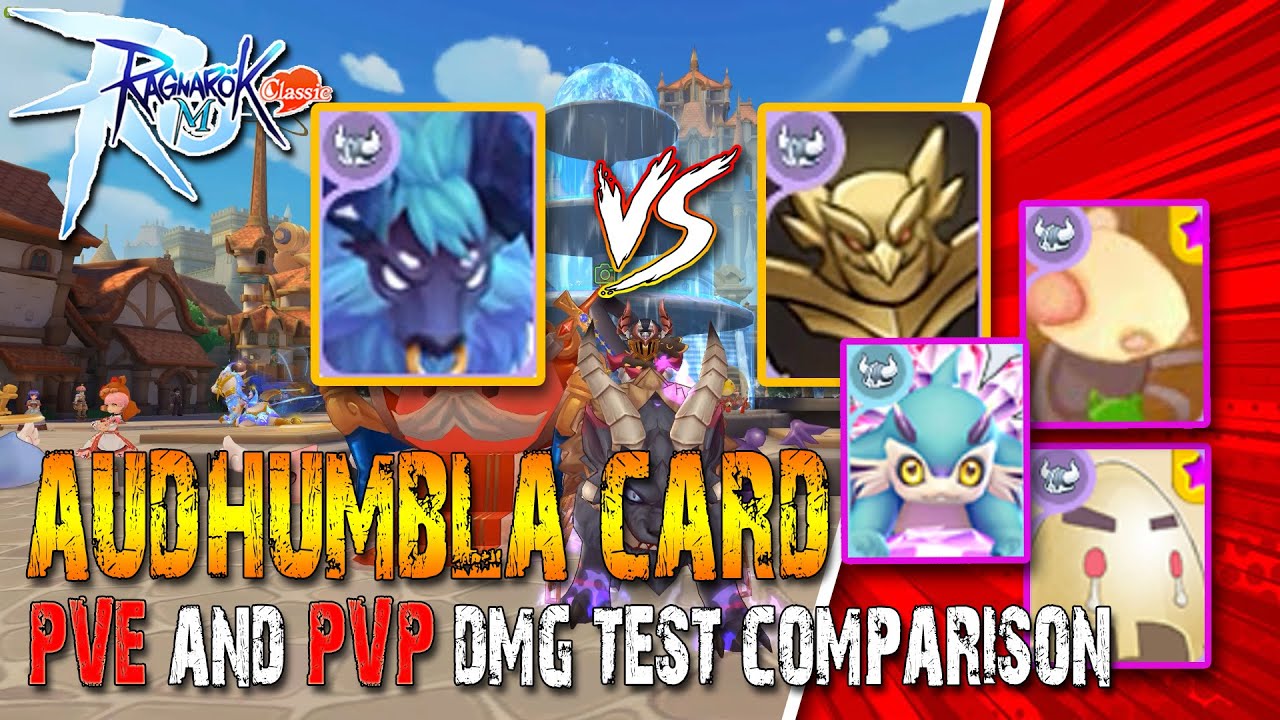 Ragnarok M: Classic Audhumbla Card PVE & PVP Dmg test comparison.